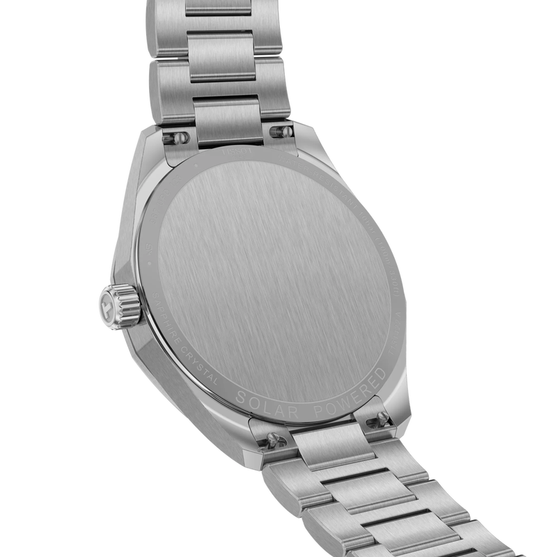 Tissot PRC 100 Solar 39mm T151.422.11.091.00 case and dial close-up