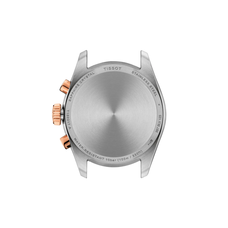 Tissot PR 100 Chronograph 36mm T150.217.22.111.00 case back view