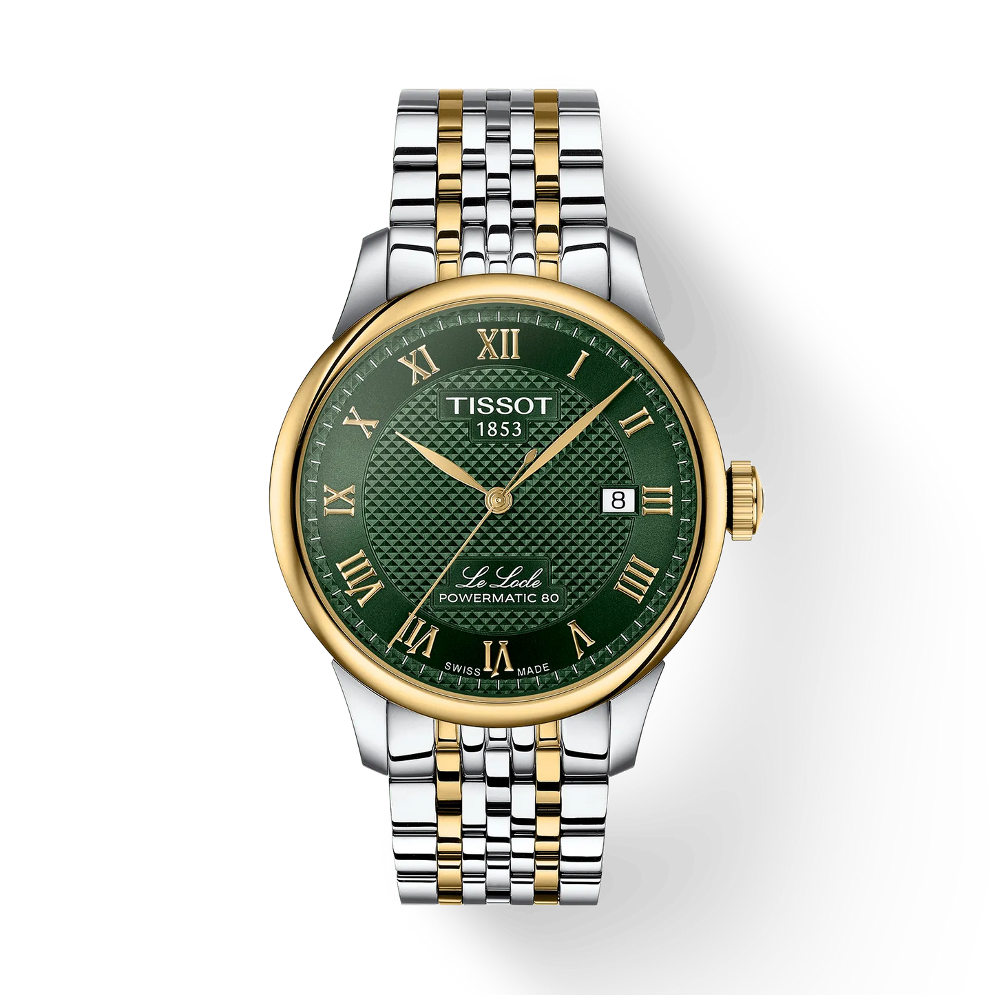 *PRE-ORDER* Tissot Le Locle Powermatic 80 Open Heart 39.3 MM SS Automatic Green Dial Watch T006.407.22.093.00