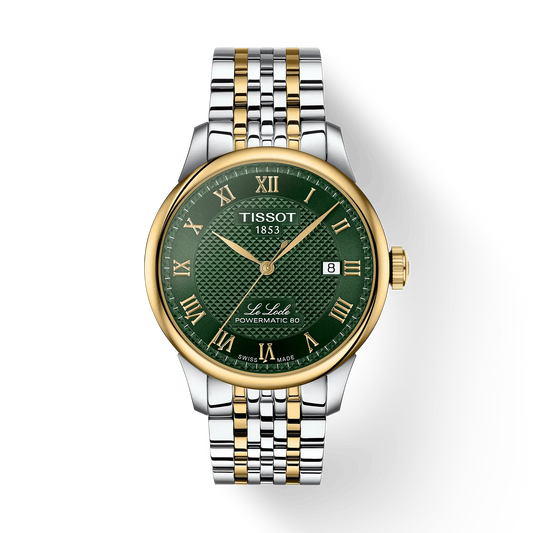 *PRE-ORDER* Tissot Le Locle Powermatic 80 Open Heart 39.3 MM SS Automatic Green Dial Watch T006.407.22.093.00