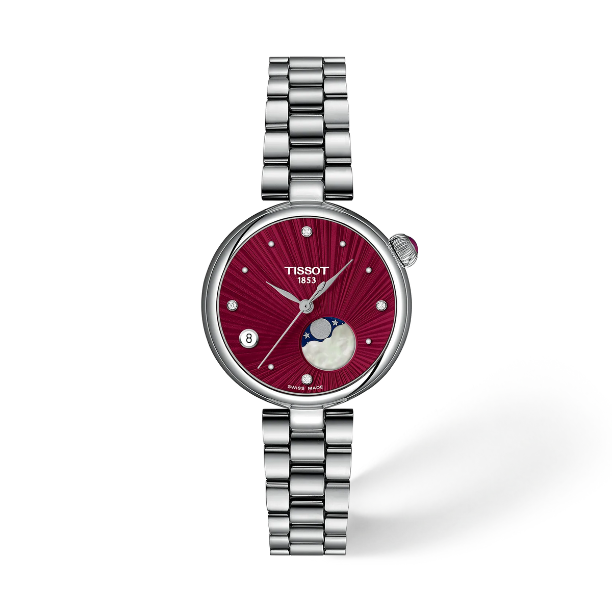 Tissot Desir Moonphase 29.6mm Quartz Red Dial Watch T152.223.11.426.00