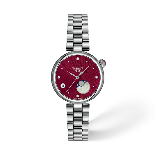 Tissot Desir Moonphase 29.6mm Quartz Red Dial Watch T152.223.11.426.00