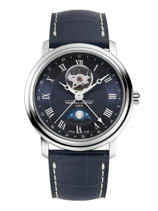 Frederique Classics Heart Beat Moonphase Date Automatic 40 MM Watch FC-335MCNW4P26