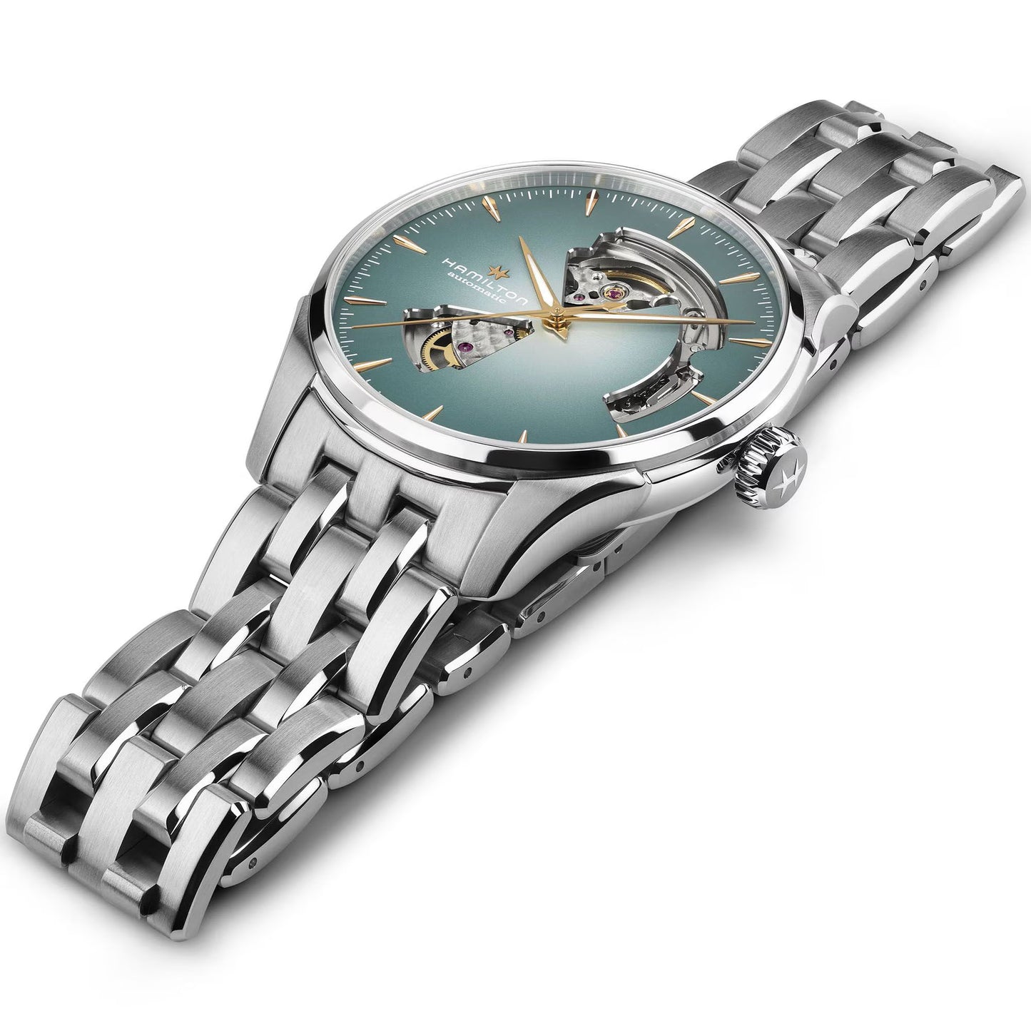 Hamilton Jazzmaster Open Heart Auto 40 MM SS Blue Dial Watch H32675141