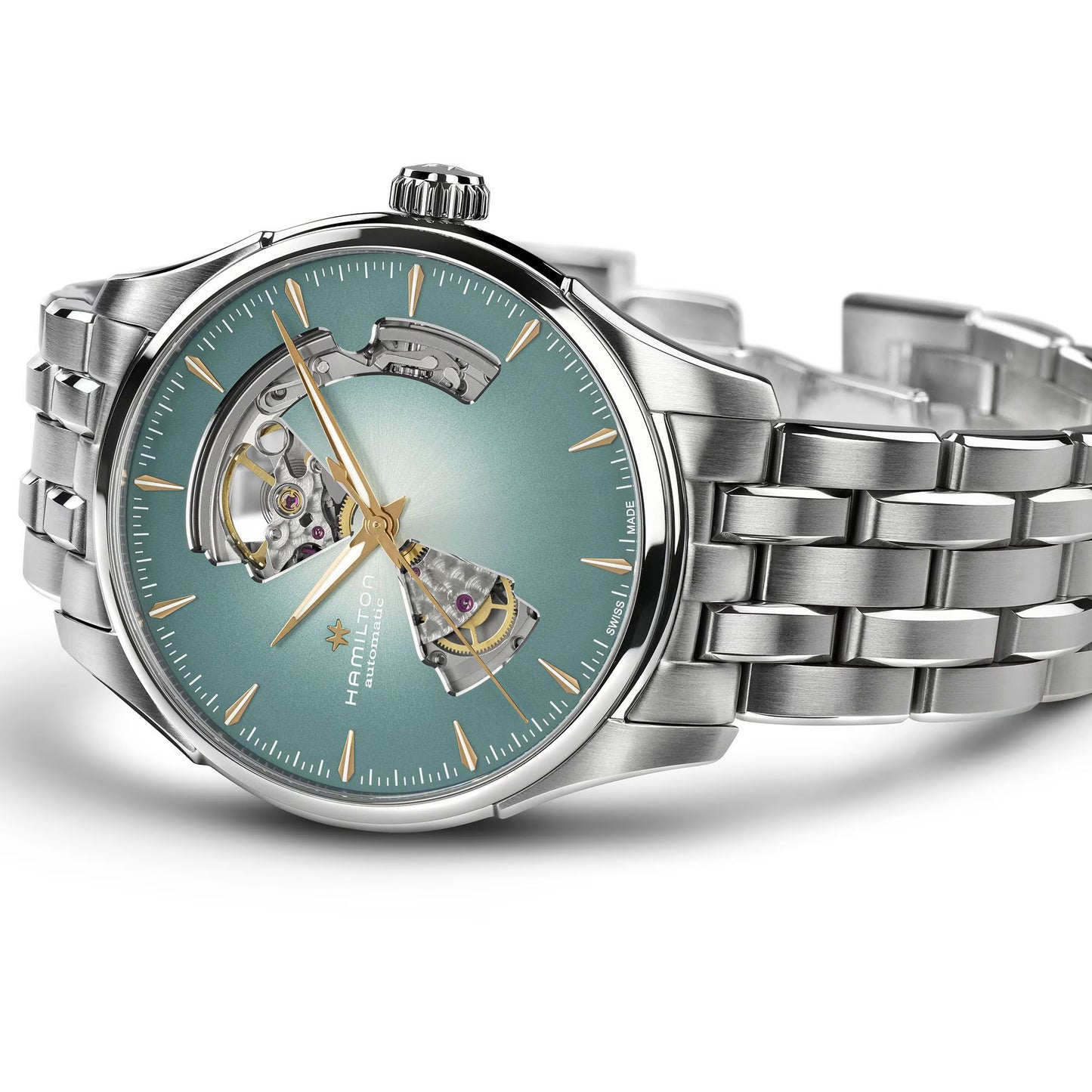 Hamilton Jazzmaster Open Heart Auto 40 MM SS Blue Dial Watch H32675141