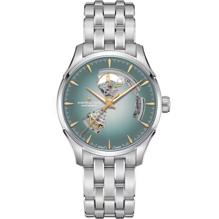 Hamilton Jazzmaster Open Heart Auto 40 MM SS Blue Dial Watch H32675141