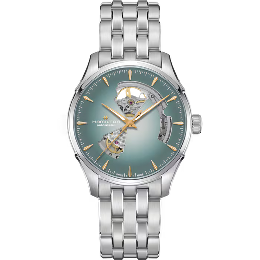 Hamilton Jazzmaster Open Heart Auto 40 MM SS Blue Dial Watch H32675141