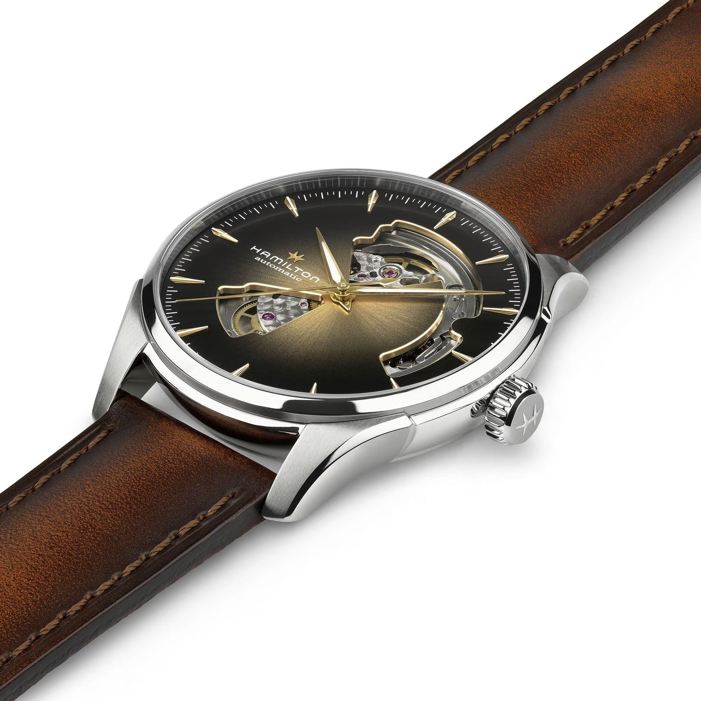 Hamilton Jazzmaster Open Heart Automatic 40 MM Sunray-brushed Dial Watch H32675501