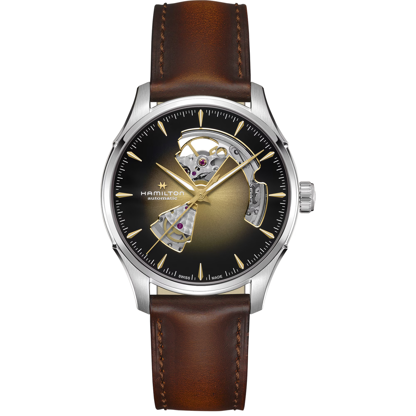 Hamilton Jazzmaster Open Heart Automatic 40 MM Sunray-brushed Dial Watch H32675501