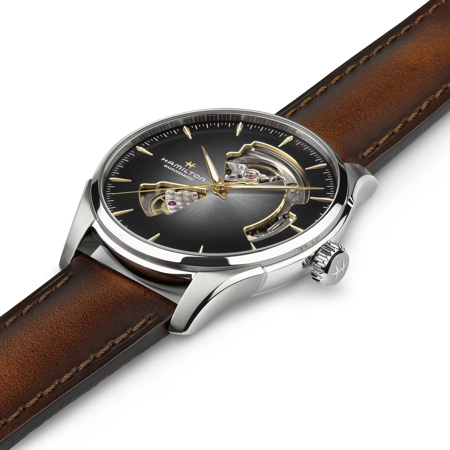 Hamilton Jazzmaster Open Heart Automatic 40 MM Sunray-brushed Dial Watch H32675581