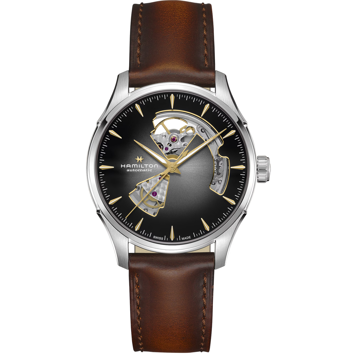 Hamilton Jazzmaster Open Heart Automatic 40 MM Sunray-brushed Dial Watch H32675581