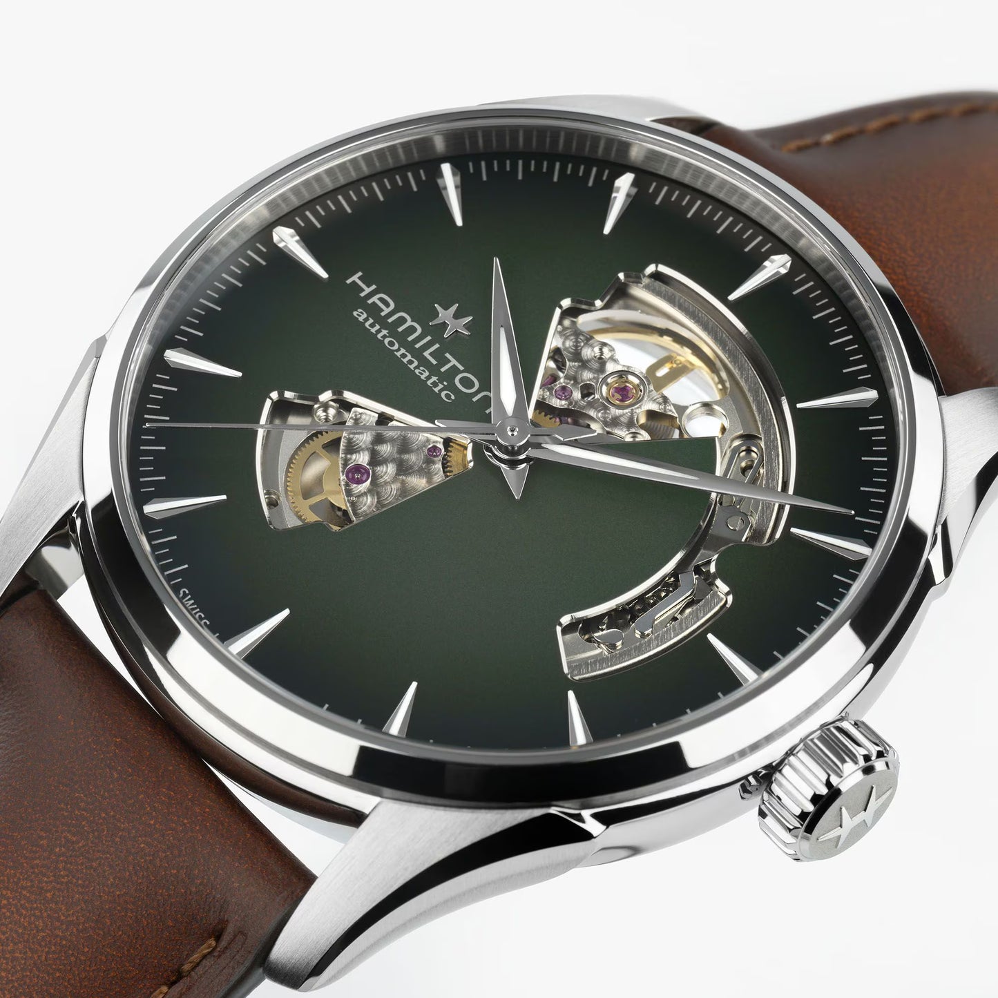 Hamilton Jazzmaster Open Heart Automatic 42 MM Green Dial Watch H32705560