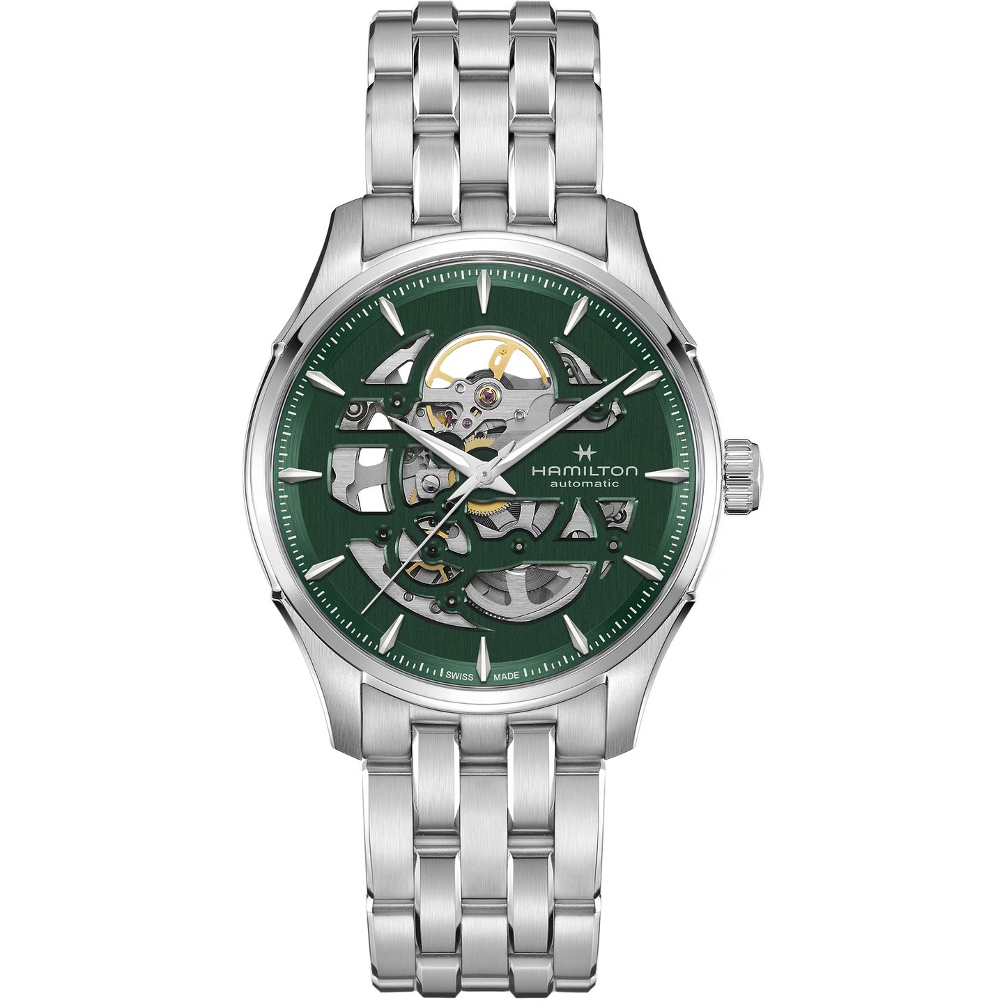 Hamilton Skeleton Automatic 40 MM Green Dial Watch H42535160