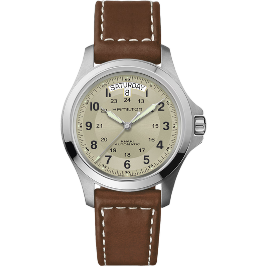 *PRE-ORDER* Hamilton Khaki Field King Automatic 40 MM Beige Dial Watch H64455523