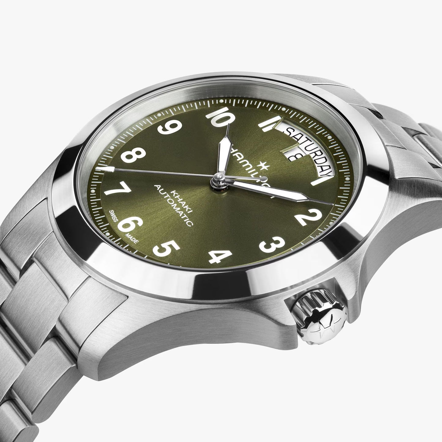 Hamilton Khaki Field King DAY-DATE Automatic 40 MM Green Dial Watch H64475160