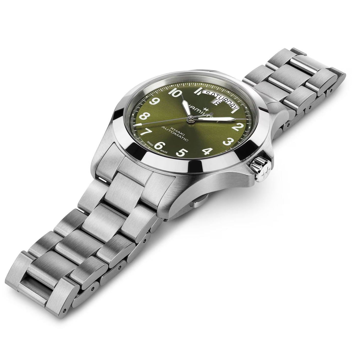 Hamilton Khaki Field King DAY-DATE Automatic 40 MM Green Dial Watch H64475160