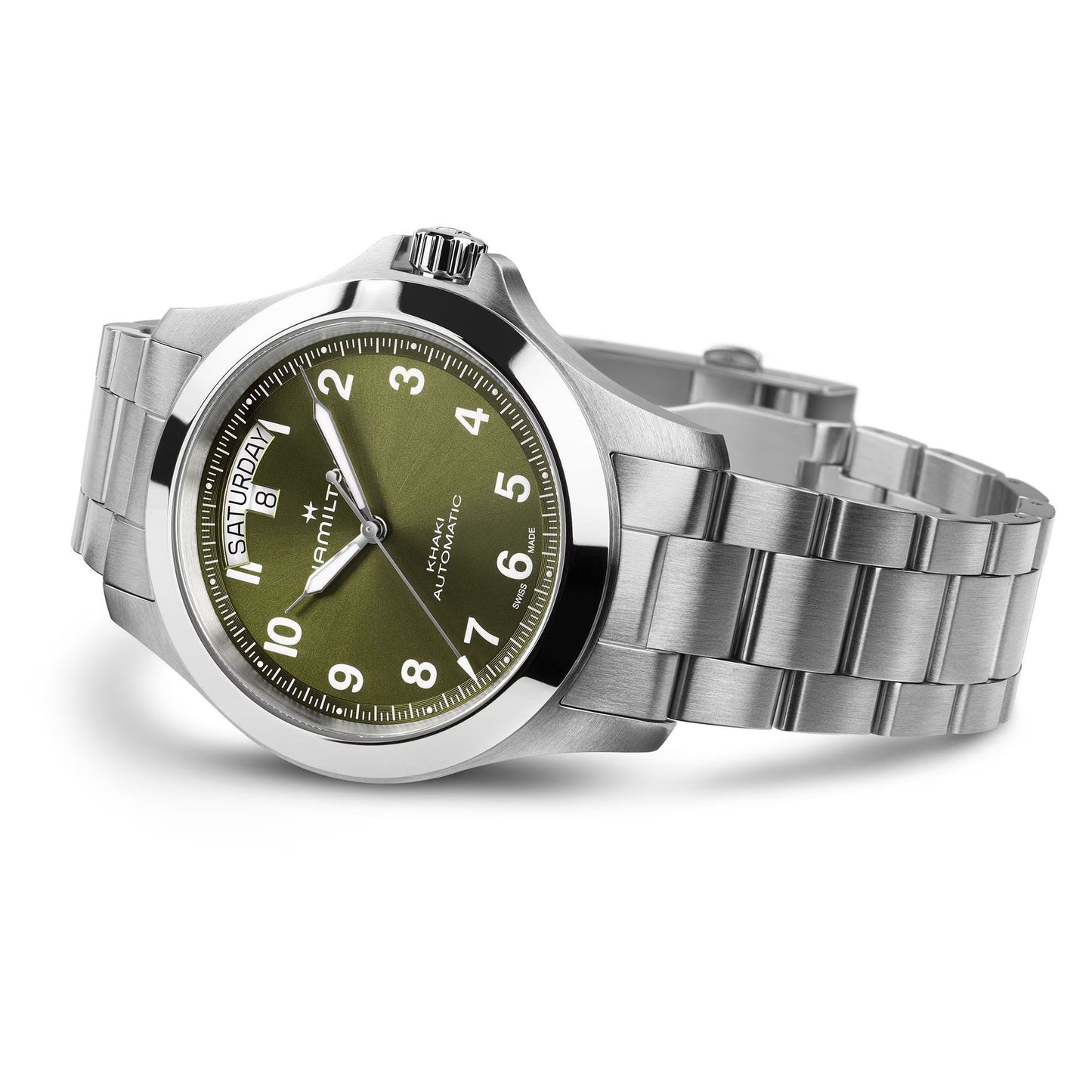 Hamilton Khaki Field King DAY-DATE Automatic 40 MM Green Dial Watch H64475160