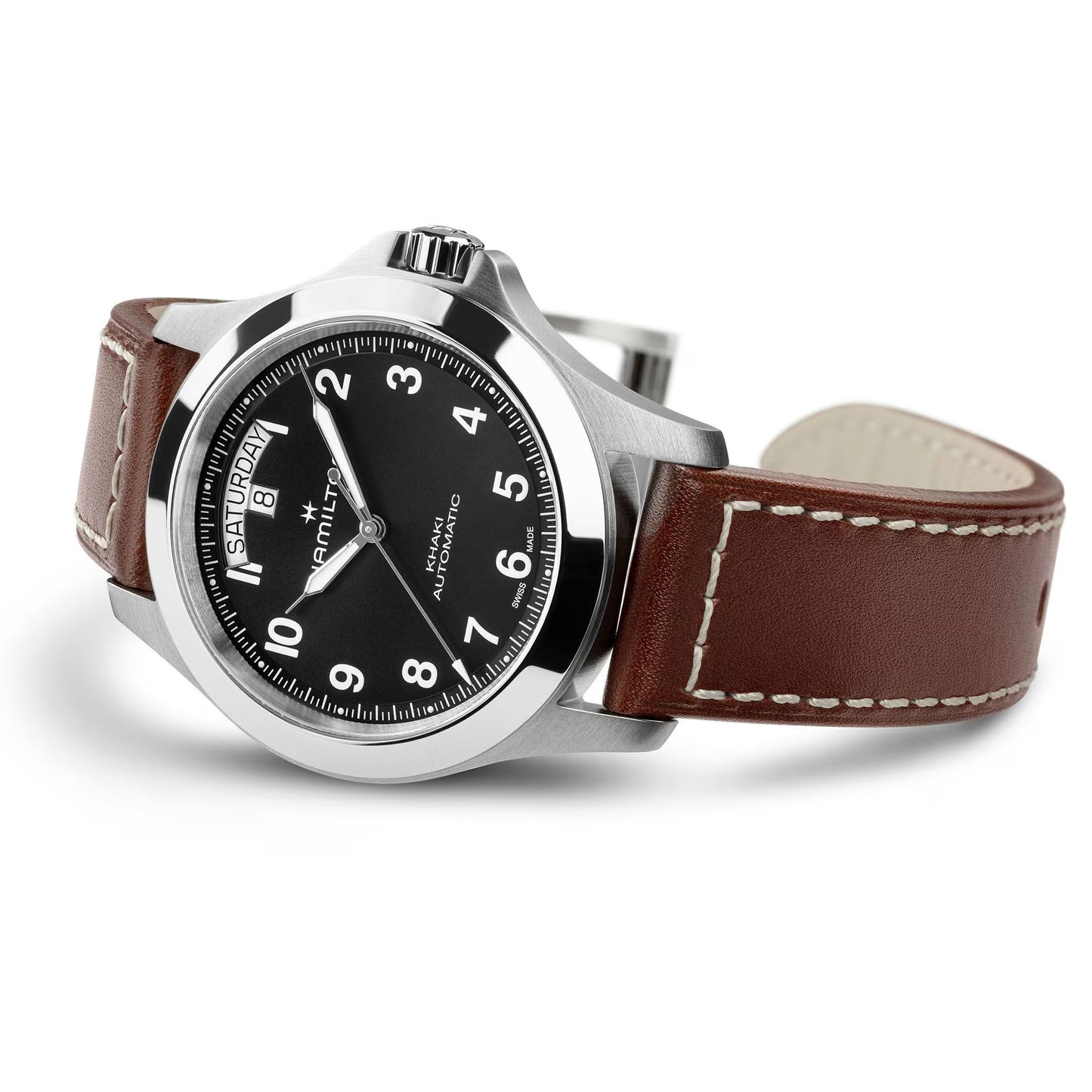 Hamilton Khaki Field King DAY-DATE Automatic 40 MM Black Dial Watch H64475531