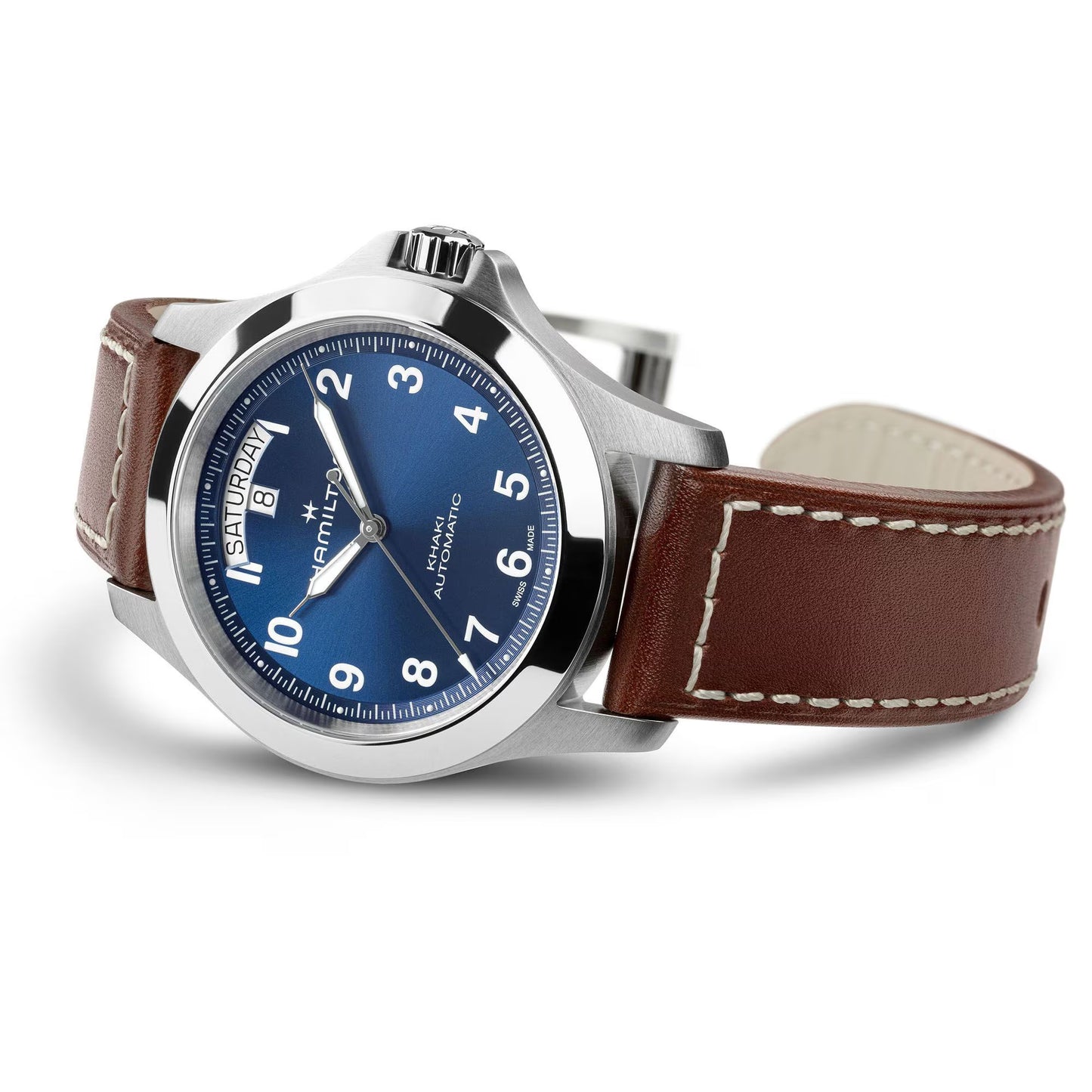 Hamilton Khaki Field King DAY-DATE Automatic 40 MM Blue Dial Watch H64475540