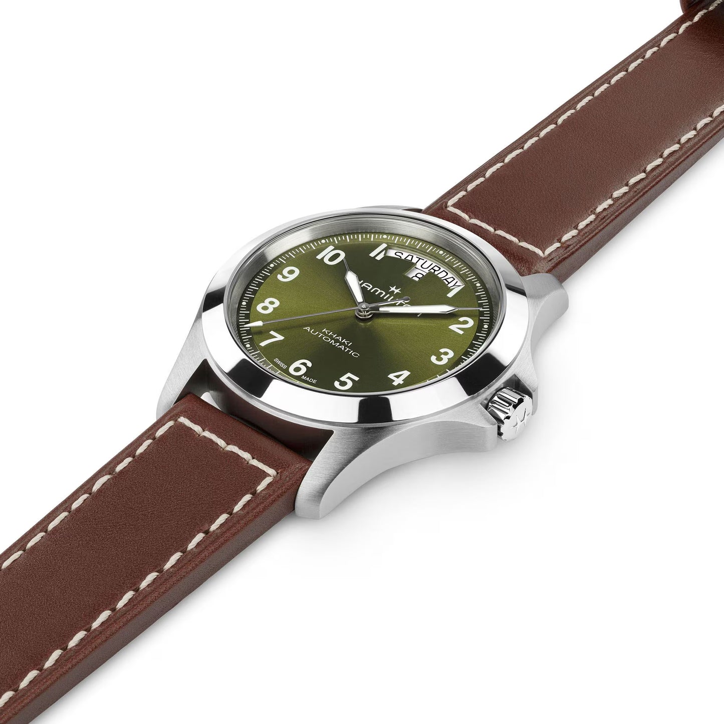 Hamilton Khaki Field King Automatic 40 MM Green Dial Watch H64475560