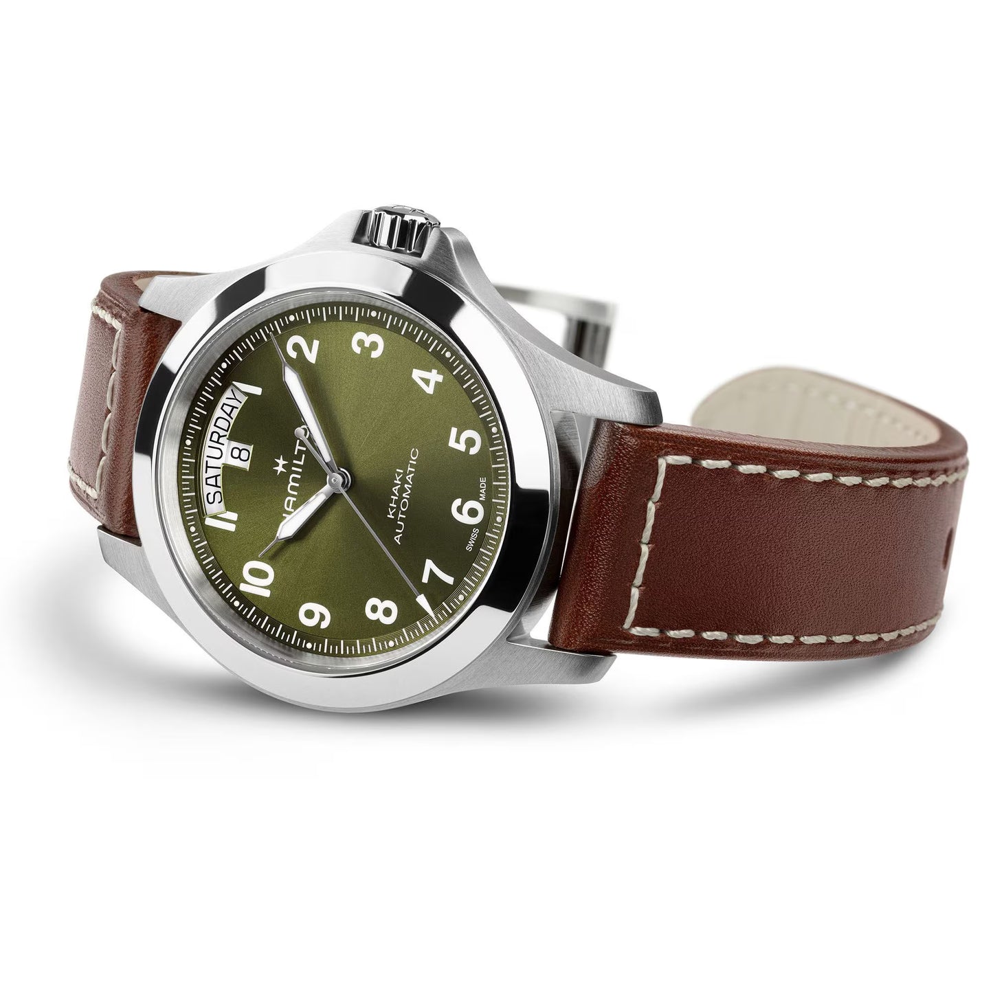Hamilton Khaki Field King Automatic 40 MM Green Dial Watch H64475560