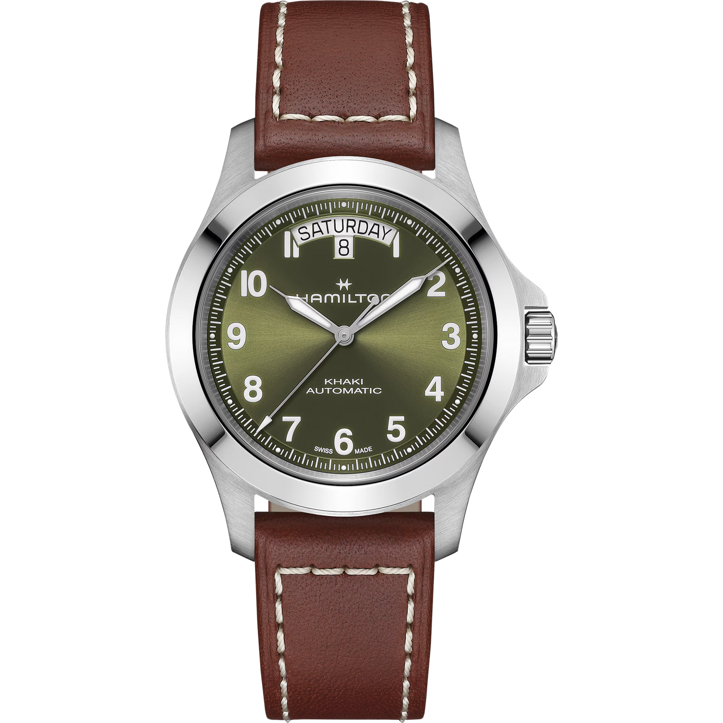 Hamilton Khaki Field King Automatic 40 MM Green Dial Watch H64475560