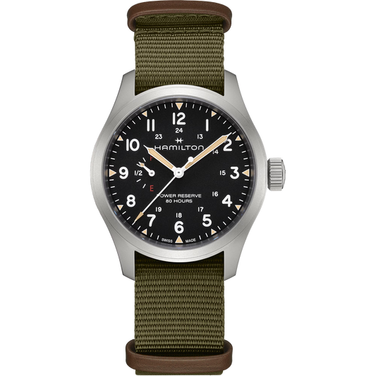 Hamilton Khaki Field Mechanical 40 MM Automatic Textile Strap Black Dial Watch H69509930