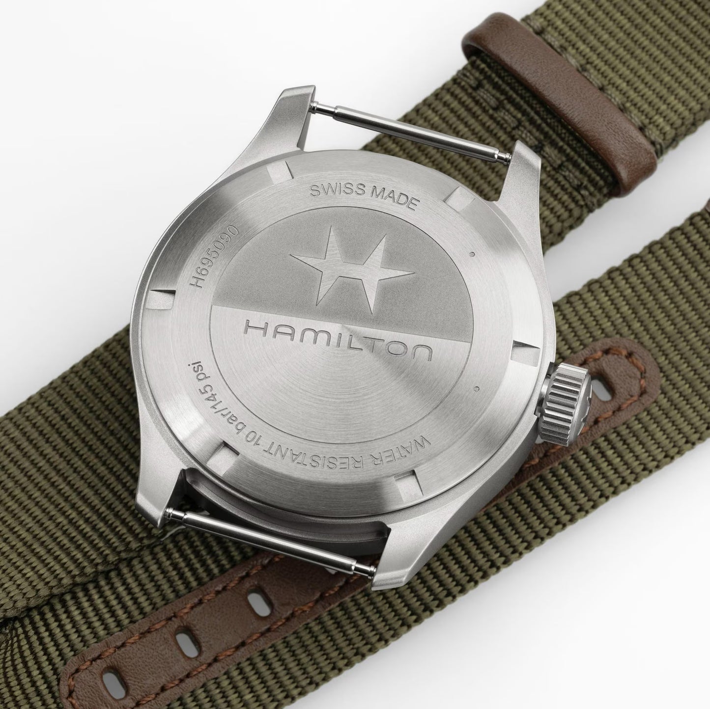 Hamilton Khaki Field Mechanical 40 MM Automatic Textile Strap Black Dial Watch H69509930