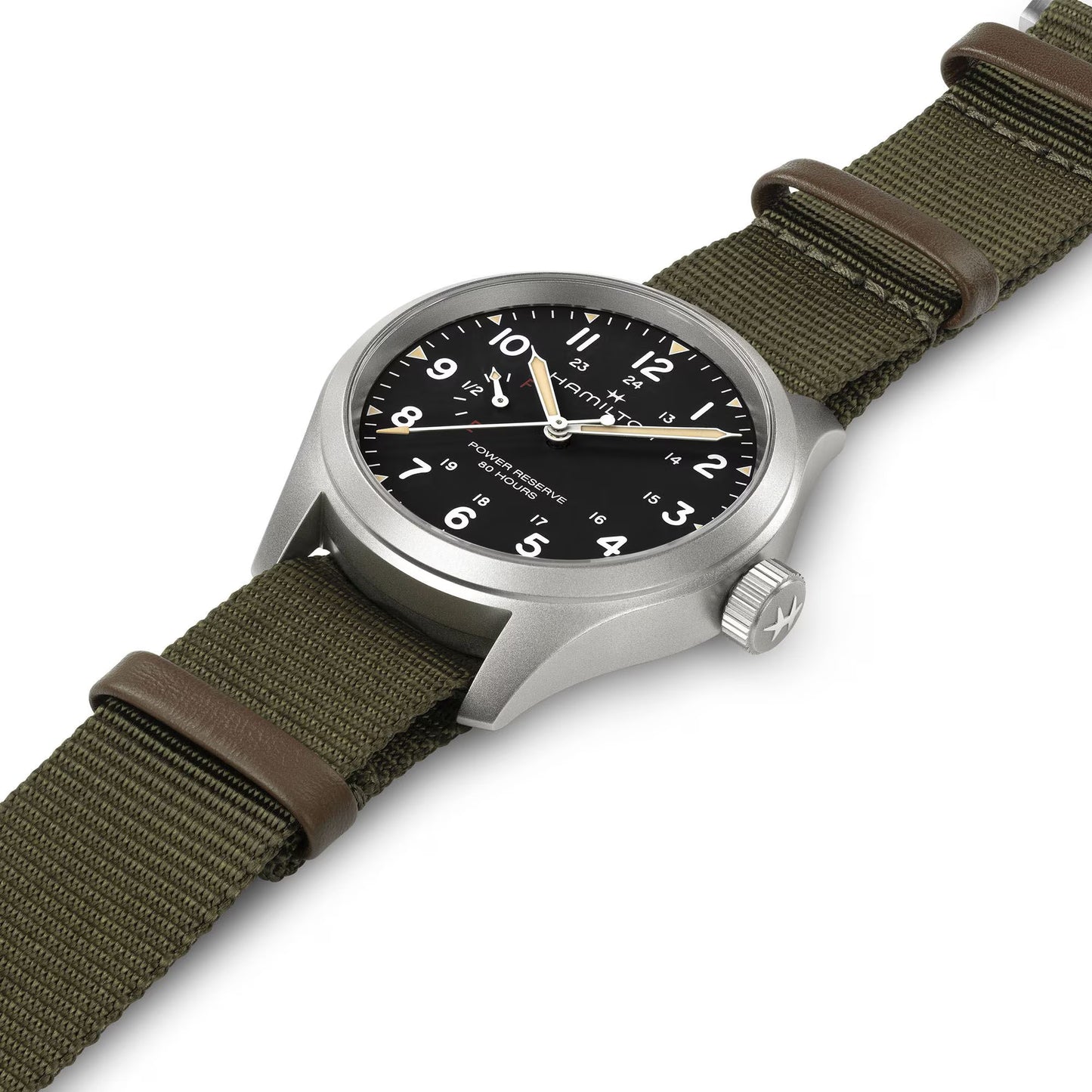 Hamilton Khaki Field Mechanical 40 MM Automatic Textile Strap Black Dial Watch H69509930