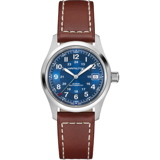 Hamilton Khaki Field Automatic Stainless Steel 38 MM Blue Dial Watch H70455540