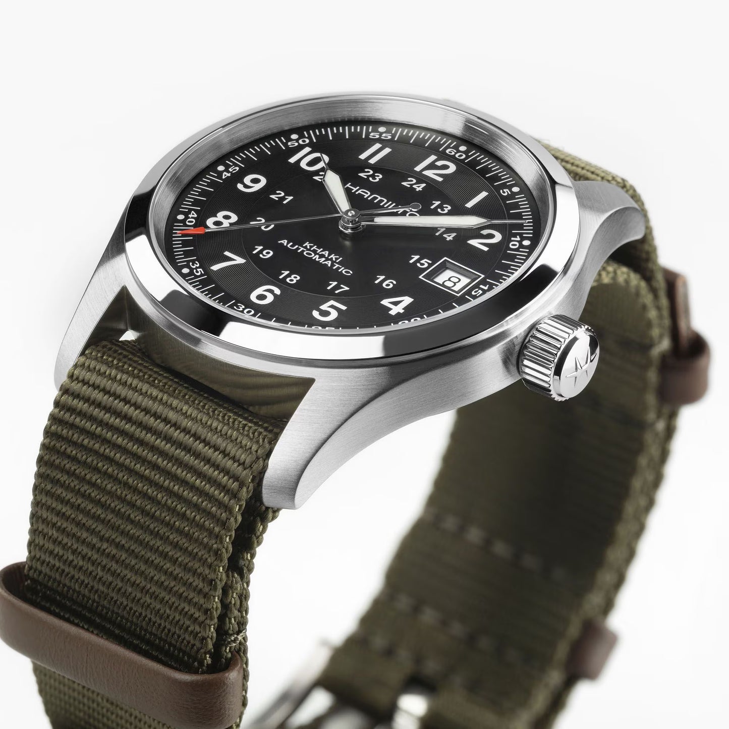 Hamilton Khaki Field x Call of Duty LE 38 MM Automatic Textile Strap Black Dial Watch H70475930
