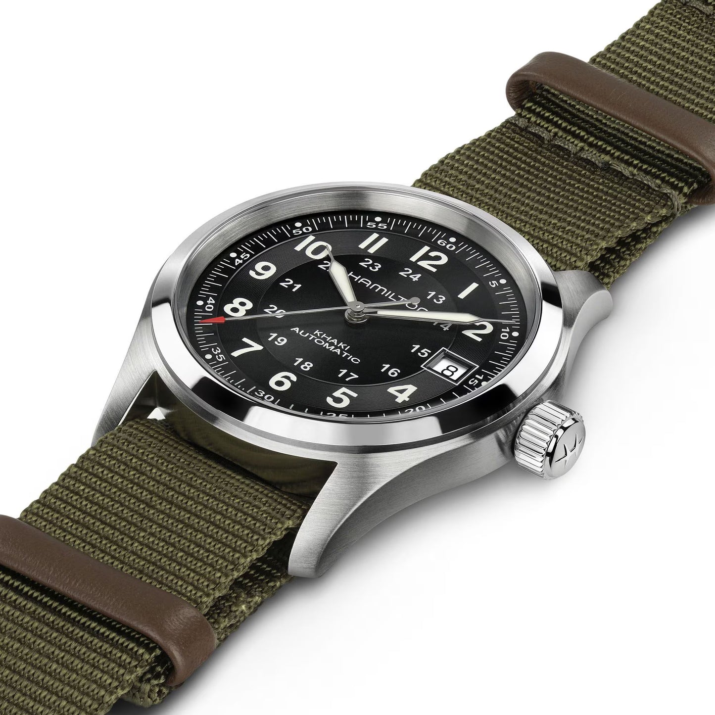 Hamilton Khaki Field x Call of Duty LE 38 MM Automatic Textile Strap Black Dial Watch H70475930