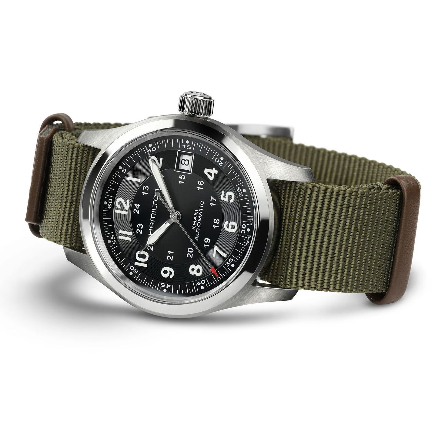Hamilton Khaki Field x Call of Duty LE 38 MM Automatic Textile Strap Black Dial Watch H70475930