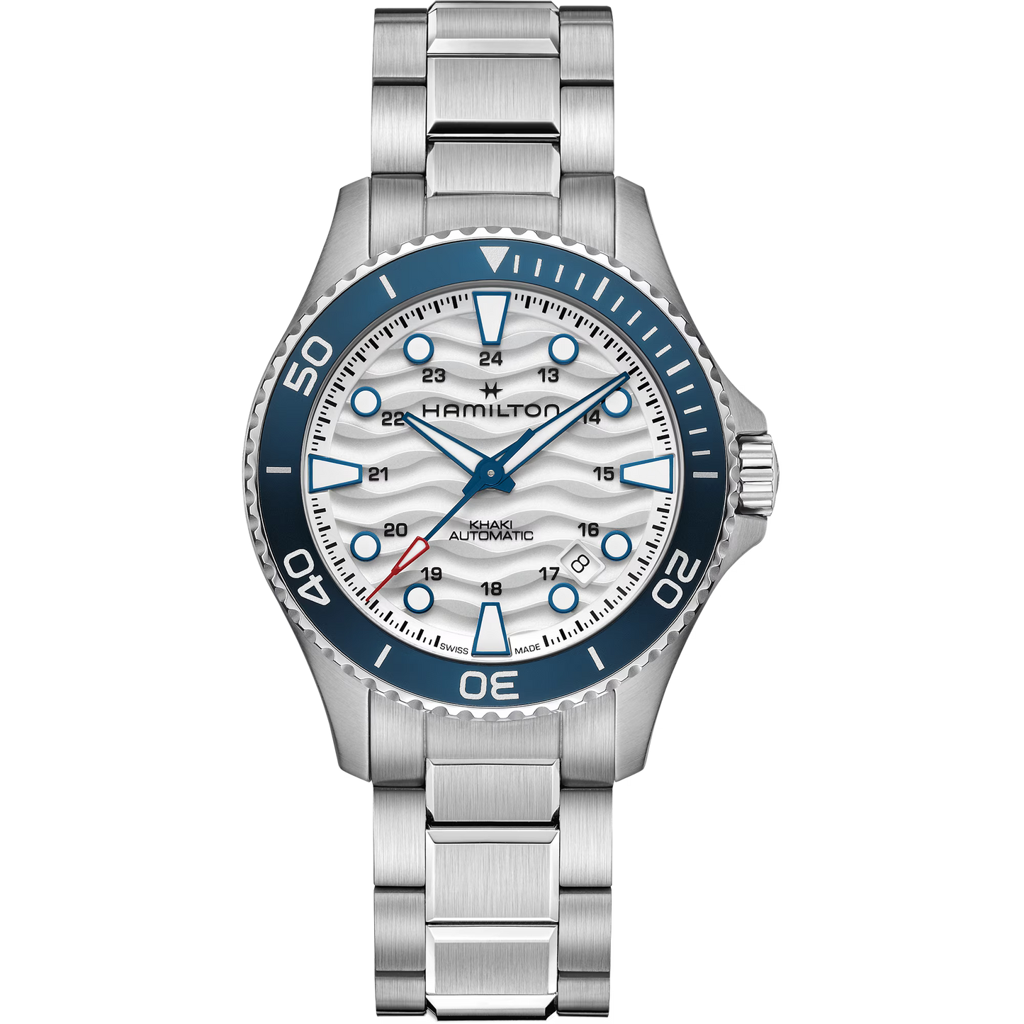 Hamilton Khaki Navy Scuba Automatic 40 MM White Dial Watch H82425110