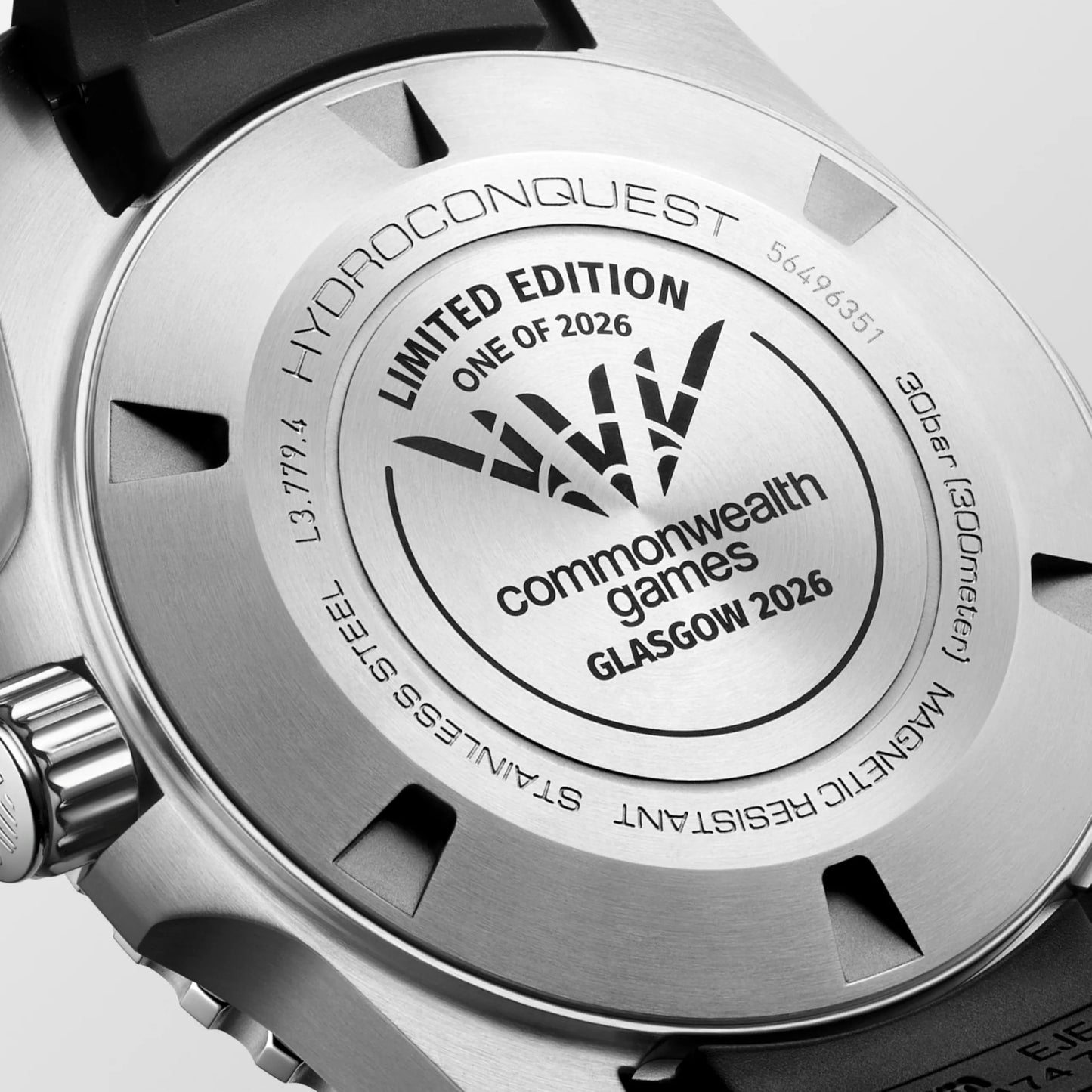 Longines Hydroconquest 2026 COMMONWEALTH GAMES 39 MM Automatic SS Teal Gradient Lacquered Dial Watch L37794099