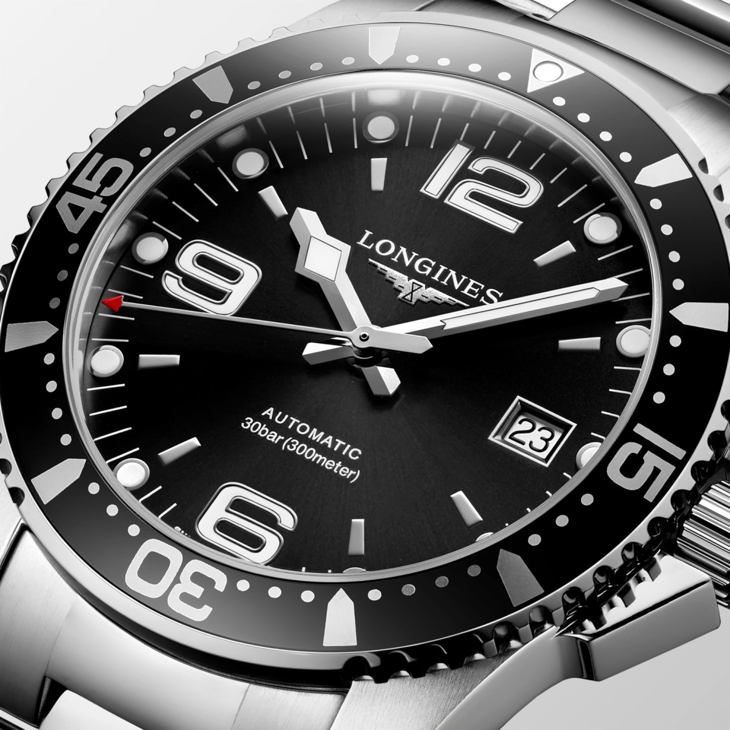 Longines HydroConquest 41 MM Automatic Stainless Steel Black Dial Watch L37424566
