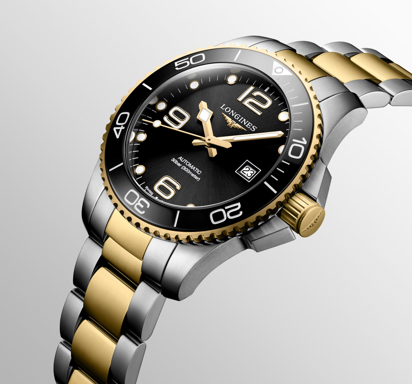Longines Hydroconquest 43 MM Automatic Stainless Steel Black Dial Watch L37823567
