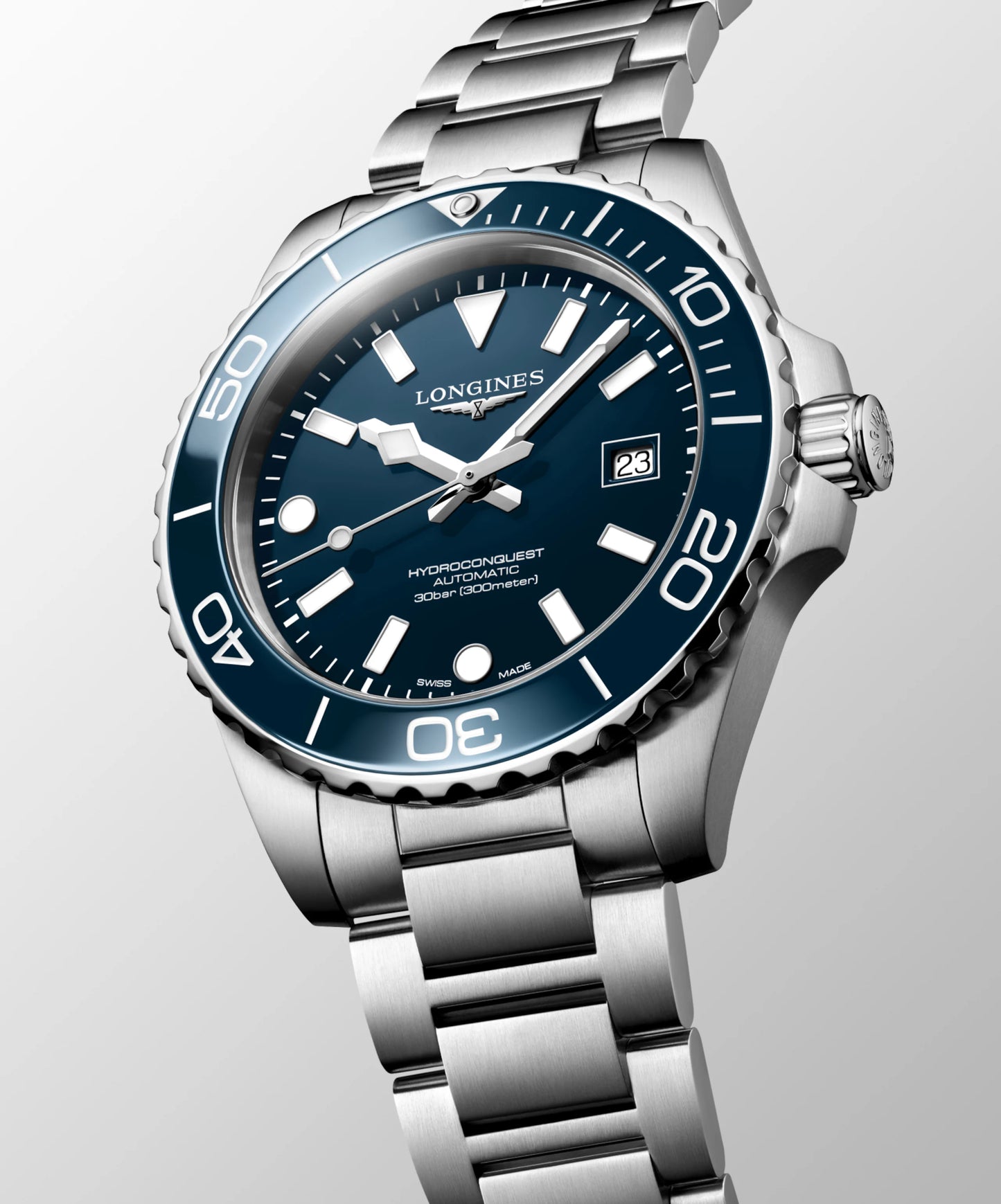 Longines Hydroconquest 42 MM Automatic SS Blue Lacquered Dial Watch L37884966