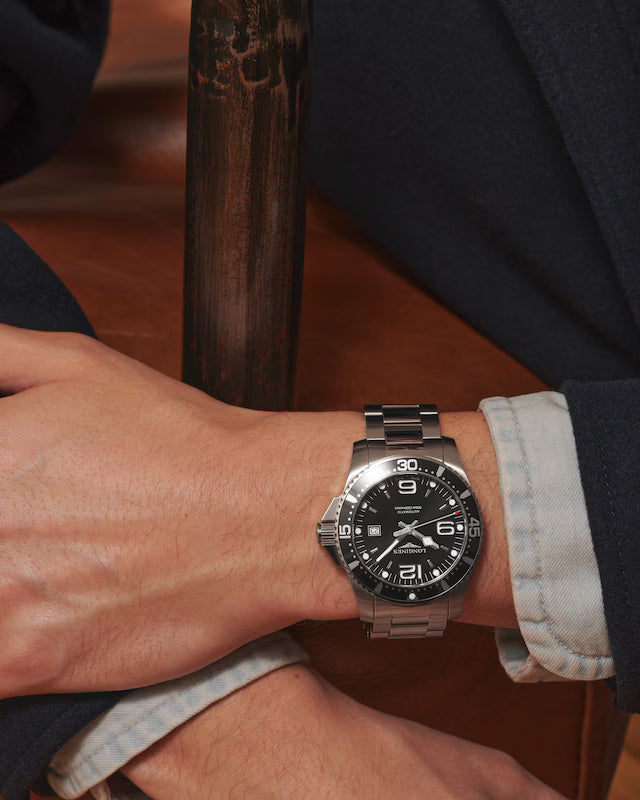 Longines Hydroconquest 44 MM Black Dial Automatic Full SS Watch L38414566