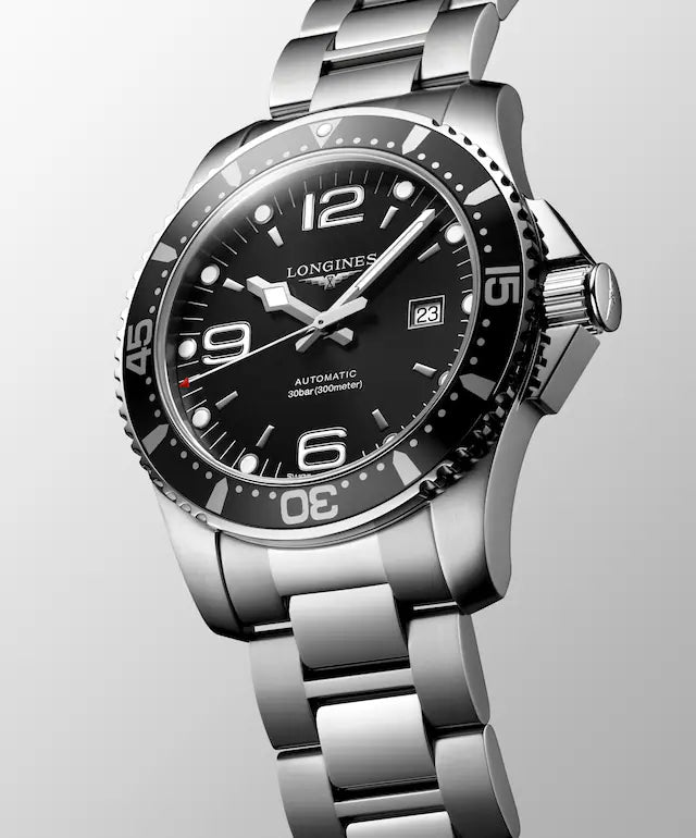 Longines Hydroconquest 44 MM Black Dial Automatic Full SS Watch L38414566