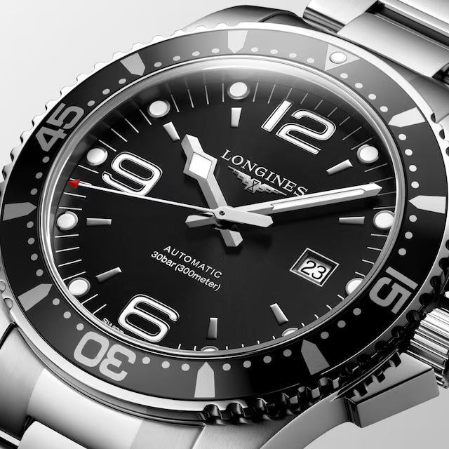Longines Hydroconquest 44 MM Black Dial Automatic Full SS Watch L38414566