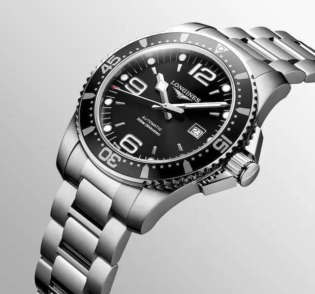 Longines Hydroconquest 44 MM Black Dial Automatic Full SS Watch L38414566