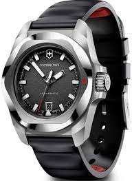Victorinox I.N.O.X. Analog Quartz 41 MM Black Matt Dial Watch 242028