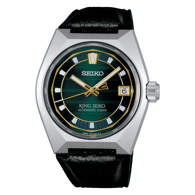 King Seiko VANAC 41 MM Stainless Steel Automatic Green Dial Watch SLA095J1