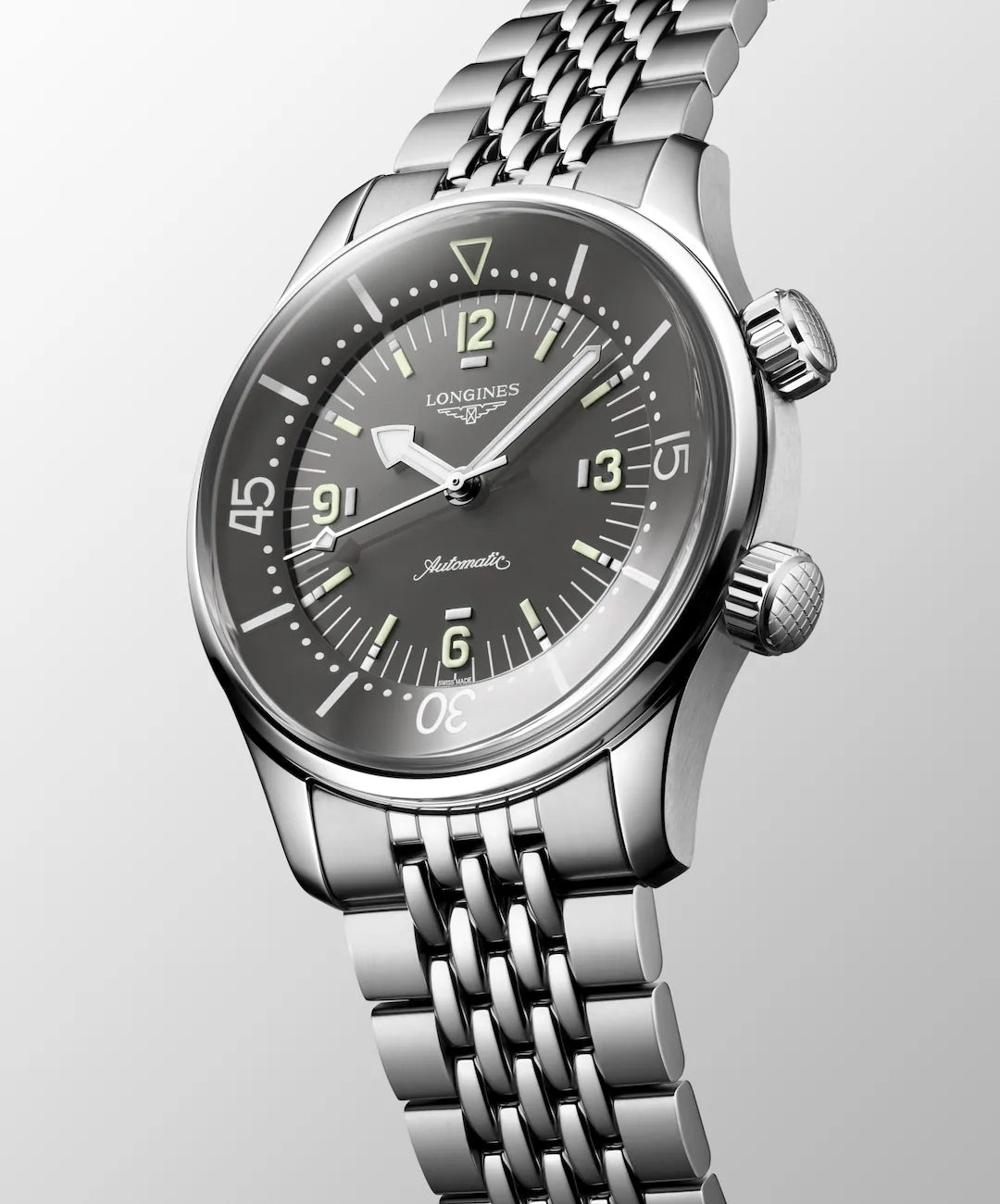 Longines Legend Diver 39MM Automatic Grey Dial Watch L37644996