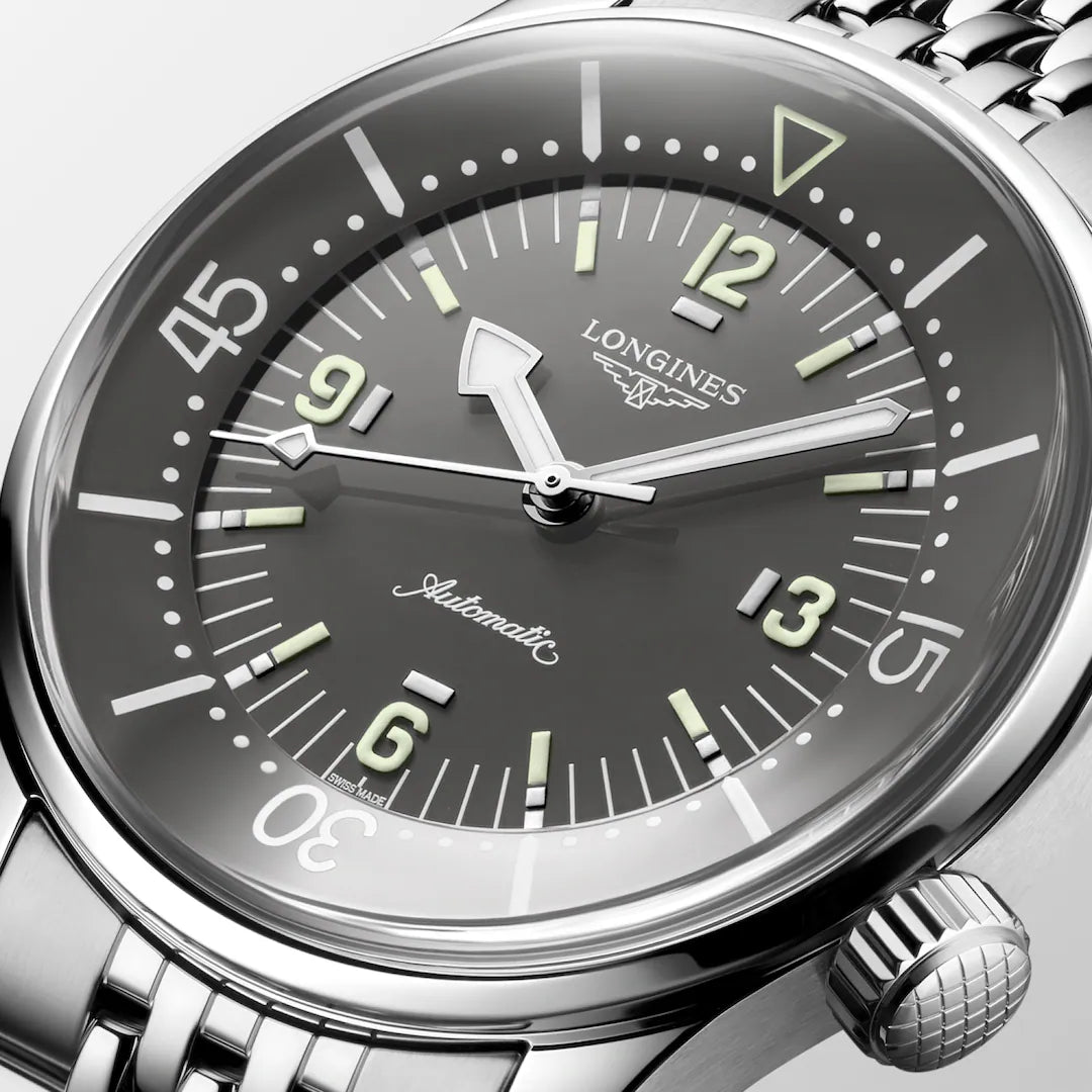 Longines Legend Diver 39MM Automatic Grey Dial Watch L37644996
