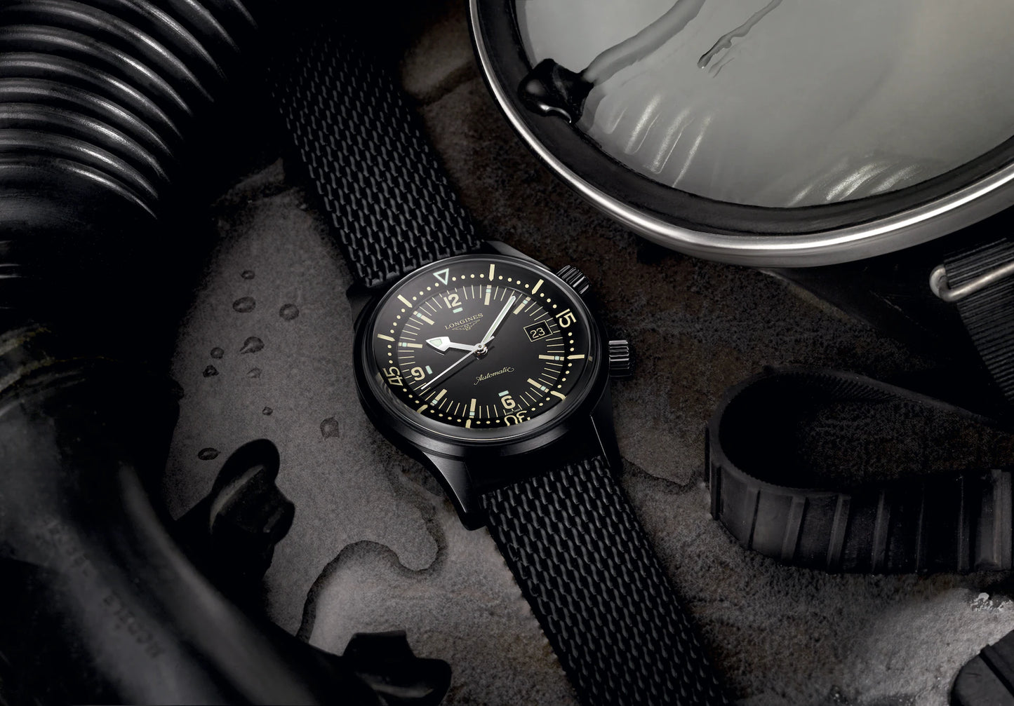 Longines Legend Diver Black 42MM Automatic Black Dial Watch L37742509