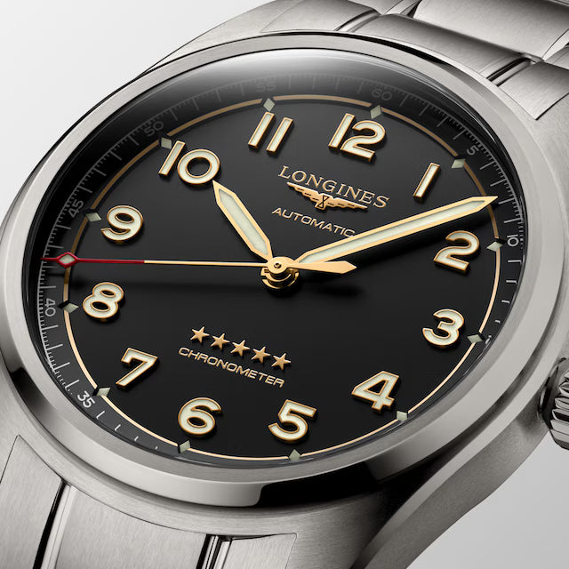 Longines Spirit Automatic 42 MM Titanium Bracelet Anthracite Dial Watch L38111536