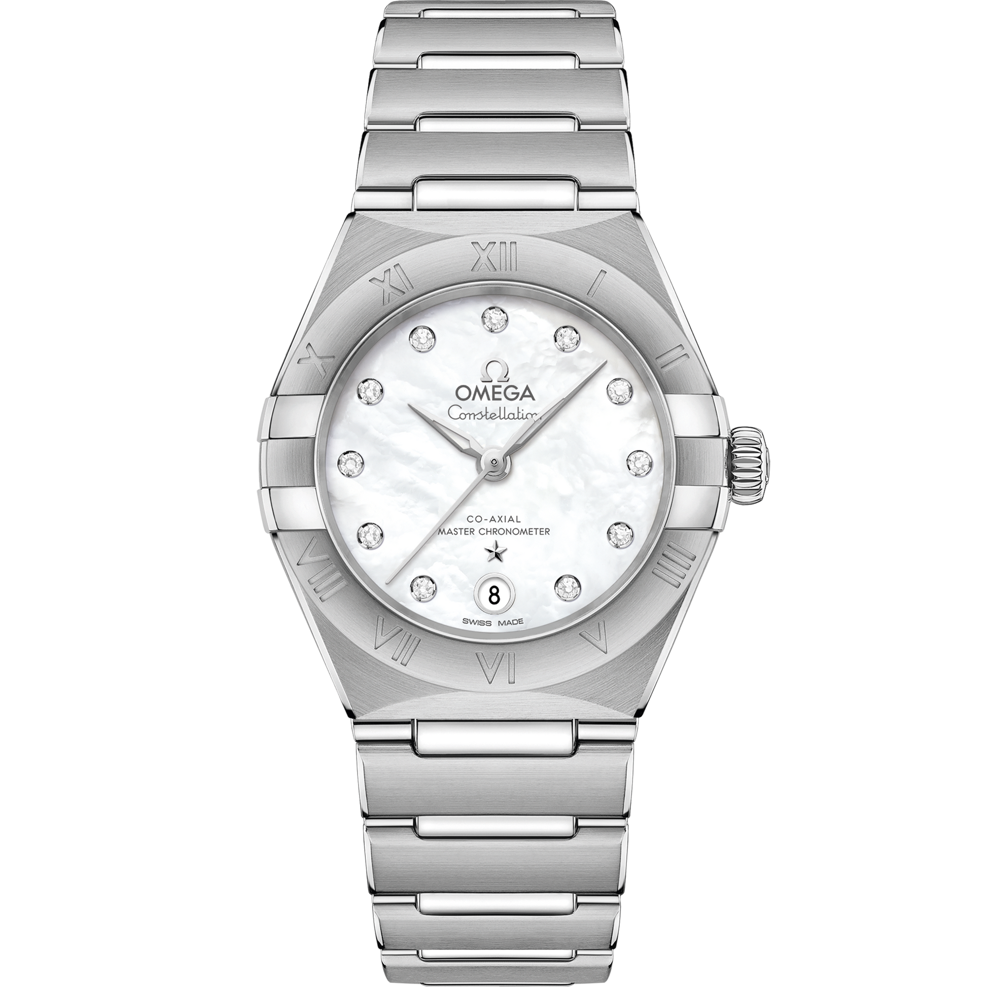 Omega Constellation 29mm White Mother-of-Pearl Diamond Dial 131.10.29.20.55.001