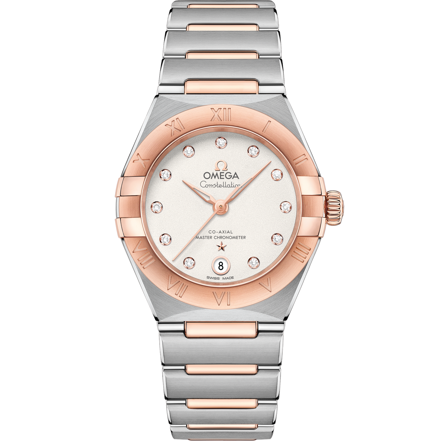 Omega Constellation 29mm Sedna Gold White Silvery Dial 131.20.29.20.52.001